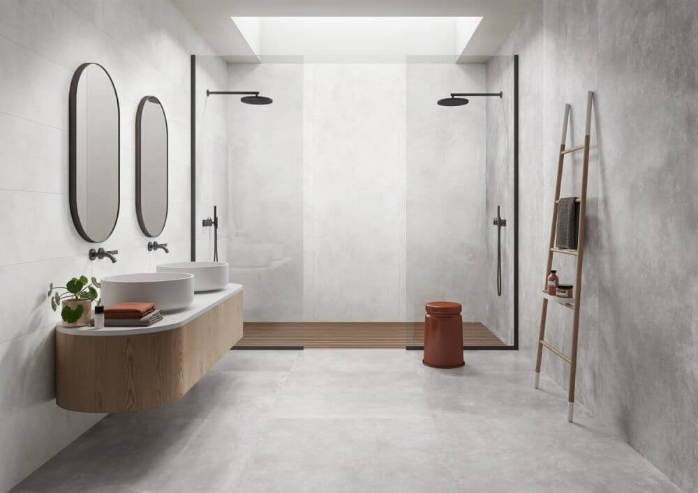 Mileo24 IND 60x60x0,8  ICE-Stein Arktisch II BODEN-WAND-Fliesen Stein-Beton-optik