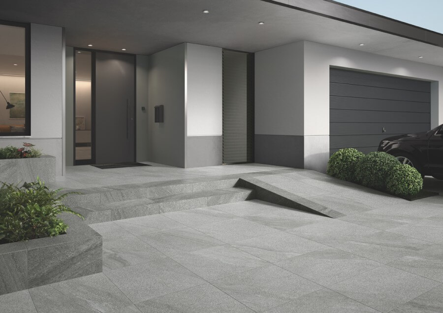 Terrassenplatten Villeroy & Boch 60x60 STEINOPTIK Mont Blanc Garden SILVER